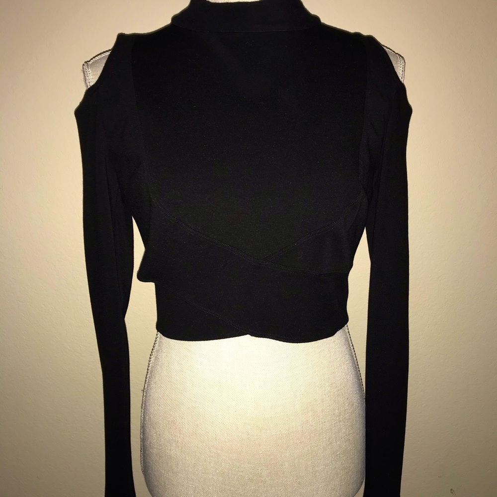 Black crop top- by Maria Bianca Nero
